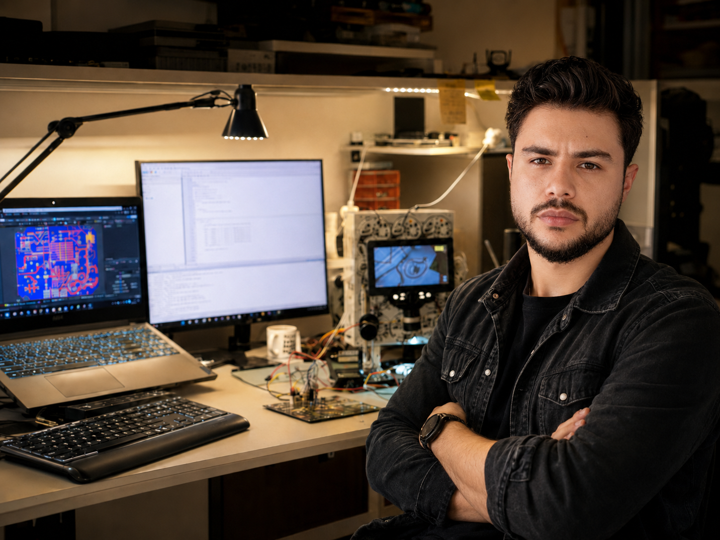 Pourya Farazjou electronics and embedded systems engineer in R&D laboratory
