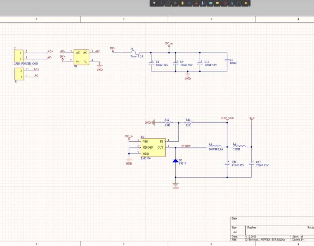 01 — Schematic ESP Series industrial warning controller schematic design